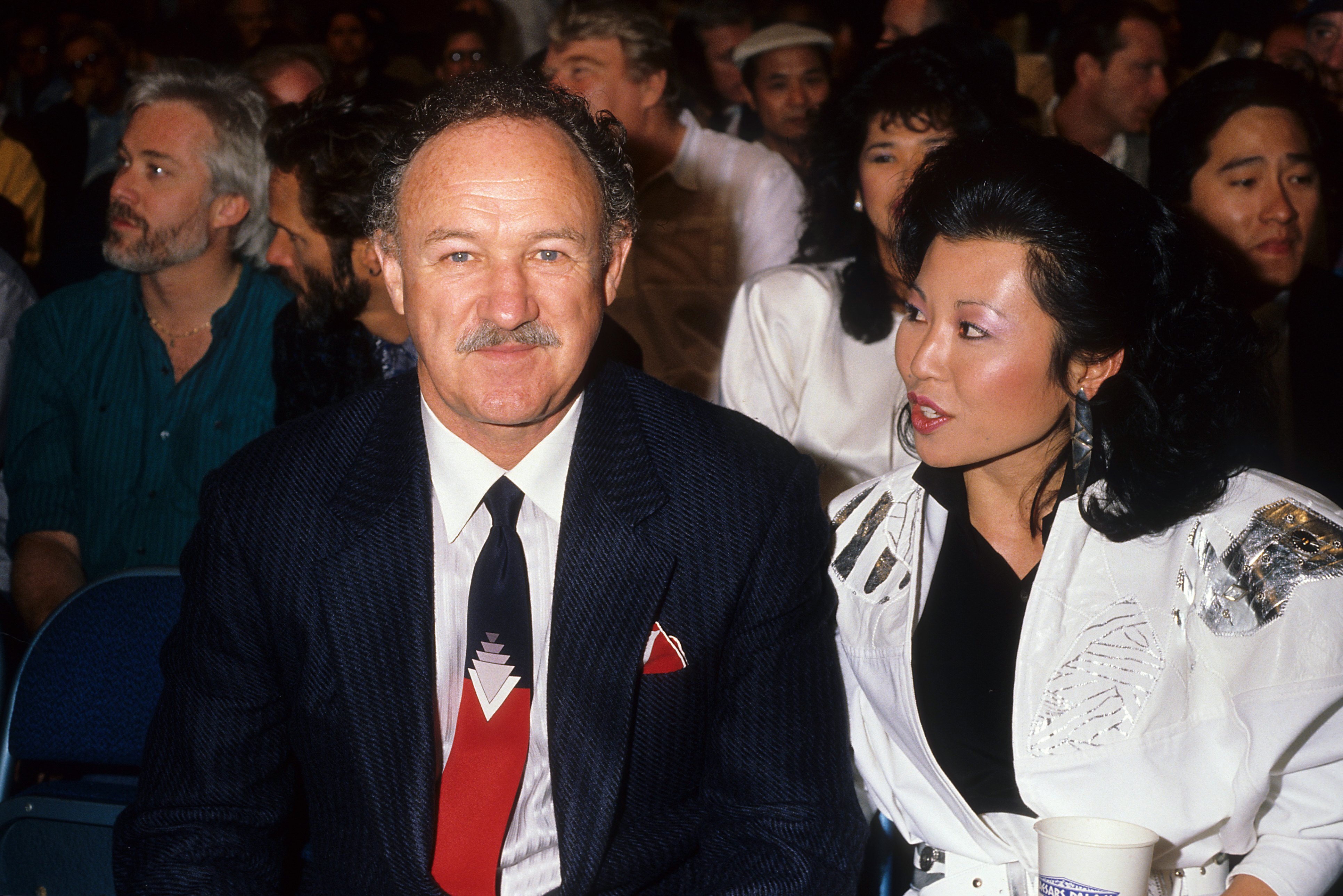 Actor Gene Hackman and wife Betsy Arakawa, in Los Angeles, Calif., in 1986.